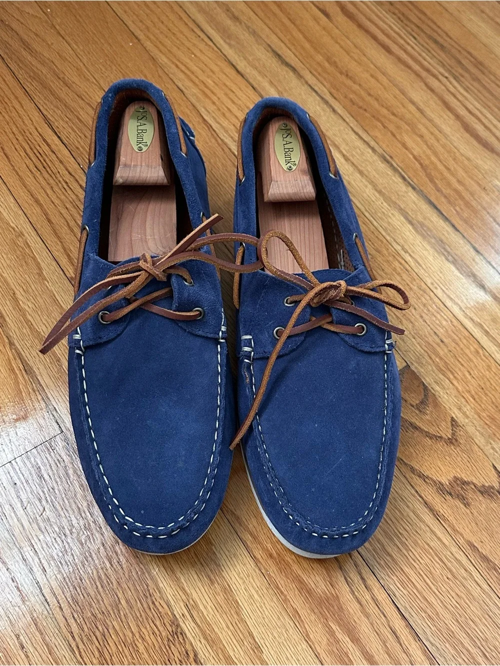 Allen Edmonds Force 10 Boat Shoe - Blue Suede